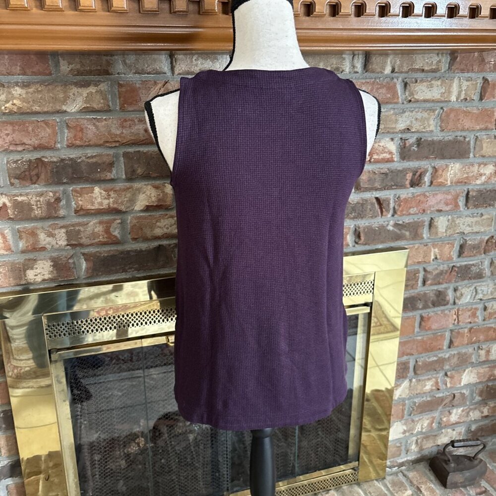 J Jill Whatever Collection Plum Sleeveless Top Size XS - Picture 3 of 6